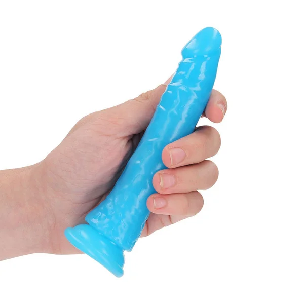 REALROCK 15.5 cm Slim Glow in the Dark Neon - Blue - Glow in Dark Blue 15.5 cm (6'') Dong — image 2 of 9