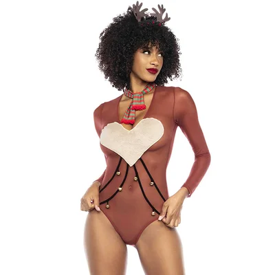mapale by espiral sexy babe reindeer bodysuit costume