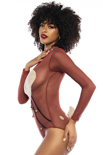 Mapale by Espiral Sexy Babe Reindeer Bodysuit Costume — image 3 of 5