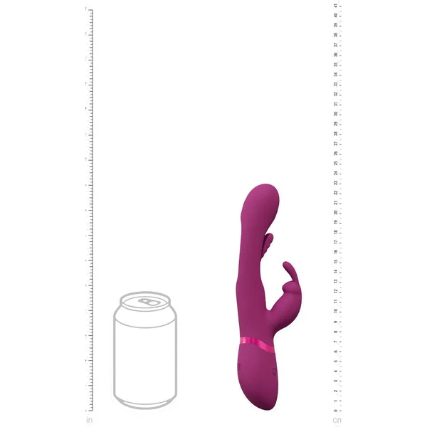 VIVE Mika - Pink - Pink 23.2 cm USB Rechargeable Rabbit Vibrator with Flapping Shaft — image 6 of 6