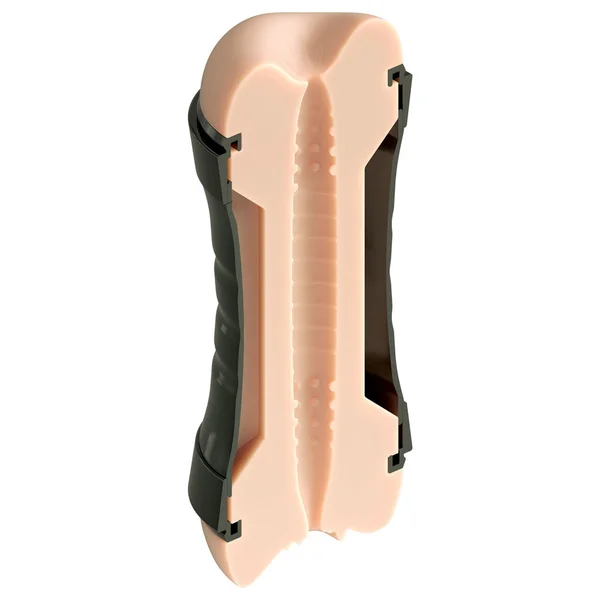 PDX Wet Pussies Super Flip-A-Pussy Over - Light - Flesh Dual Ended Stroker (Vagina & Ass) — image 4 of 8
