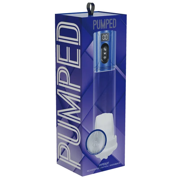 PUMPED HyperLift - Blue - Metallic Blue/Clear USB Rechargeable Auto Pump — image 5 of 5