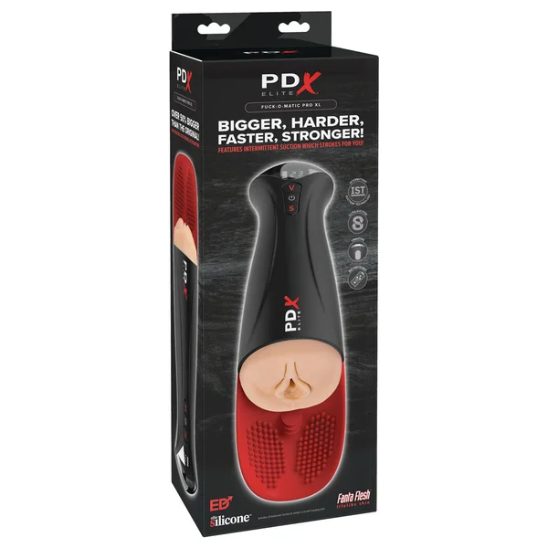 PDX Elite Fap-O-Matic Pro XL - Light - Flesh USB Rechargeable Auto Stroker — image 7 of 7