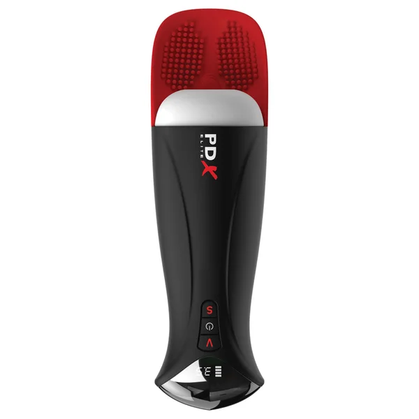 PDX Elite Fap-O-Matic Pro XL - White/Red - White USB Rechargeable Auto Stroker — image 4 of 7
