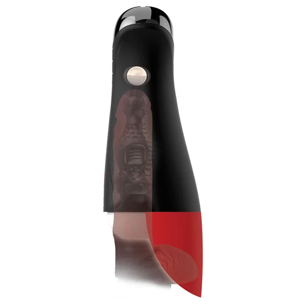 PDX Elite Fap-O-Matic Pro XL - White/Red - White USB Rechargeable Auto Stroker — image 5 of 7