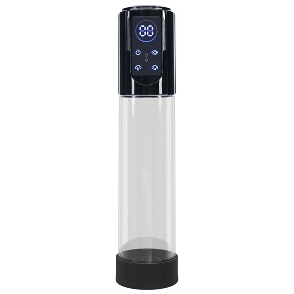 PUMPED MegaLift Automatic Penis Pump - Black - Black/Clear USB Rechargeable Auto Penis Pump — image 2 of 4