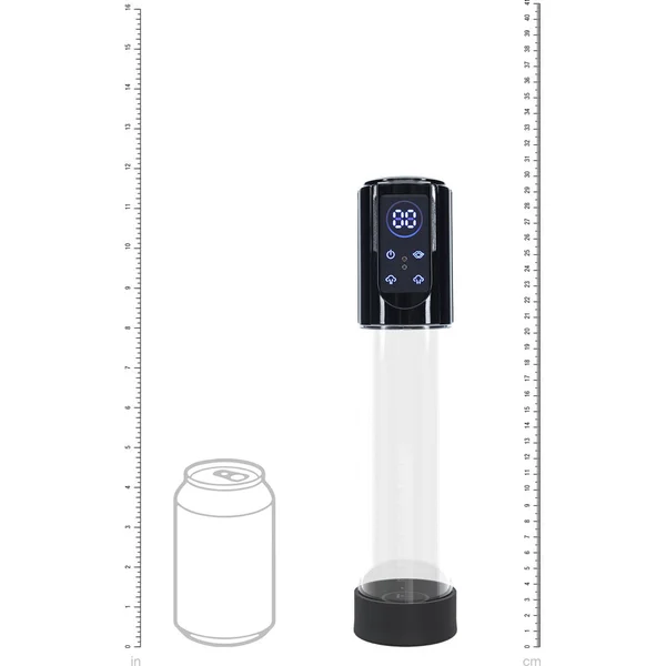 PUMPED MegaLift Automatic Penis Pump - Black - Black/Clear USB Rechargeable Auto Penis Pump — image 3 of 4