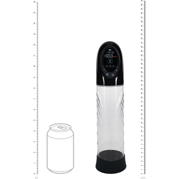 PUMPED CyberPulse Automatic Penis Pump - Black - Black/Clear USB Rechargeable Auto Penis Pump — image 3 of 4