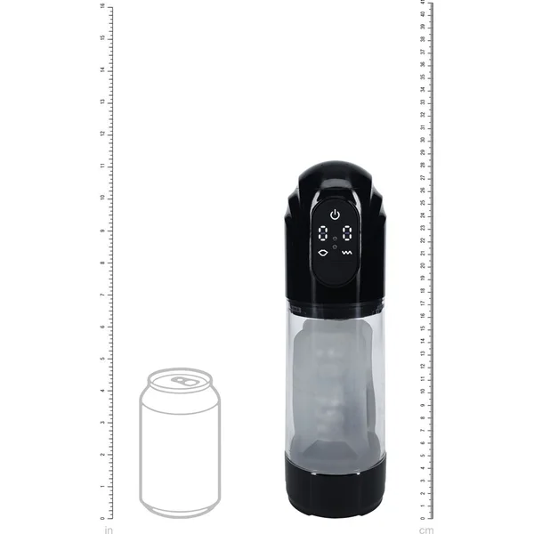 PUMPED TechnoThrust Auto Masturbator - Black/Clear USB Rechargeable Auto Maturbator — image 3 of 4