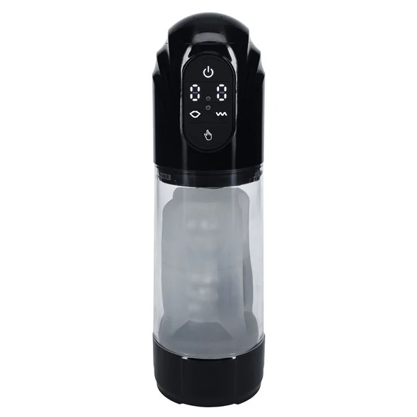 PUMPED TechnoThrust Auto Masturbator - Black/Clear USB Rechargeable Auto Maturbator — image 2 of 4
