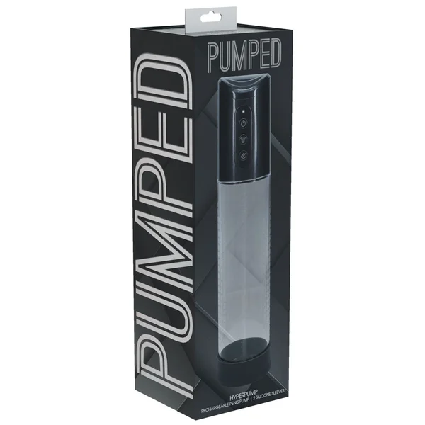 PUMPED Hyperpump Automatic Pump - Gunmetal - Gunmetal Grey USB Rechargeable Auto Penis Pump — image 4 of 4