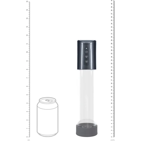 PUMPED Hyperpump Automatic Pump - Gunmetal - Gunmetal Grey USB Rechargeable Auto Penis Pump — image 3 of 4