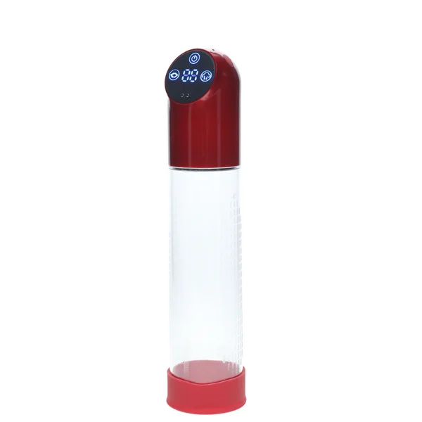 PUMPED Automatic Waterproof Pump - Metal Red - Red/Clear USB Rechargeable Automatic Penis Pump — image 2 of 5