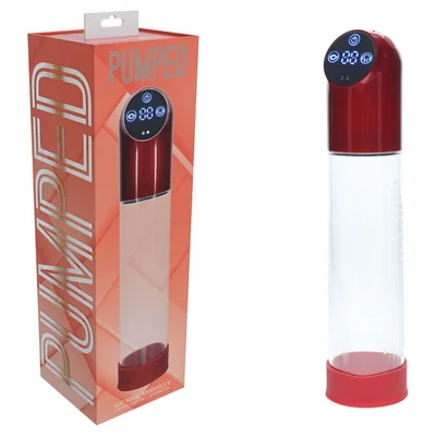 pumped automatic waterproof pump metal red redclear usb rechargeable automatic penis pump