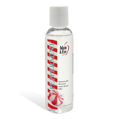 adam and eve peppermint flavoured water based lubricant 118ml