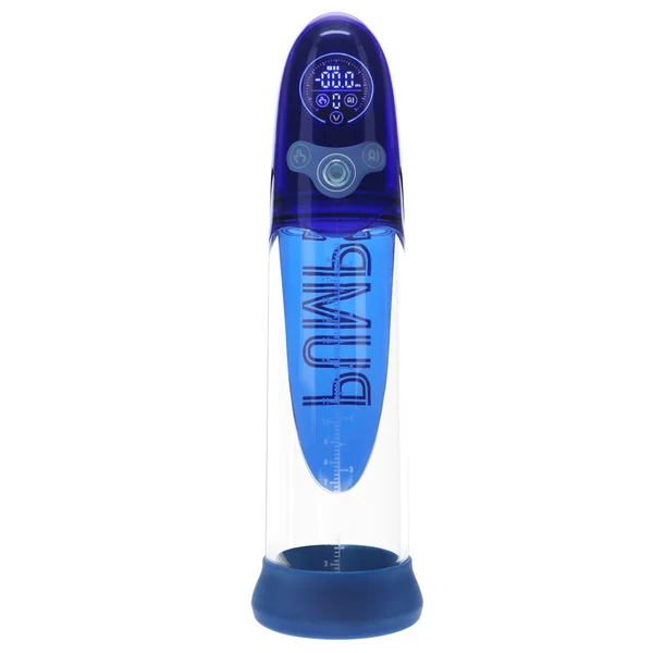 PUMPED Aqua-Pro Auto Pump - Blue - Blue/Clear USB Rechargeable AI-Enabled Submersible Auto Penis Pump — image 2 of 6