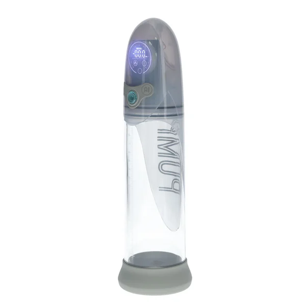 PUMPED Aqua-Pro Auto Pump - Grey - Grey/Clear USB Rechargeable AI-Enabled Submersible Auto Penis Pump — image 3 of 6