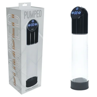 pumped automatic waterproof pump black blackclear usb rechargeable automatic penis pump