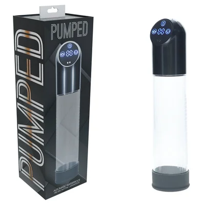 pumped automatic waterproof pump gun metal gunmetalclear usb rechargeable automatic penis pump
