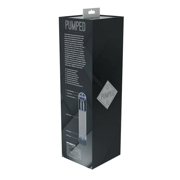 PUMPED Automatic Waterproof Pump - Gun Metal - Gunmetal/Clear USB Rechargeable Automatic Penis Pump — image 5 of 5