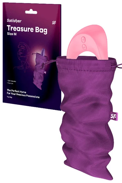 Satisfyer Treasure Bag Medium 9.4" Toy Storage Bag — image 2 of 4