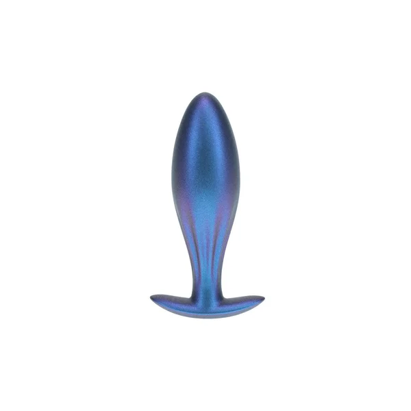 OUCH! Oval Anal Plug - Metallic Blue - Metallic Blue 11.7 cm Butt Plug — image 2 of 4
