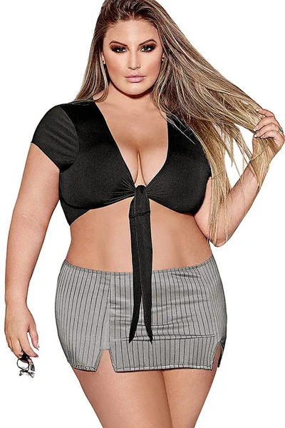 Magic Silk Very Private Secretary Two Piece Costume Set — image 3 of 4