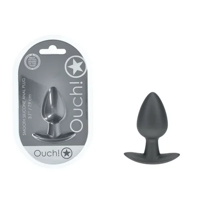ouch anal plug medium gun metal gun metal grey 79 cm medium butt plug