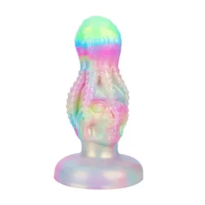 octopus skull glow in the dark fantasy dildo