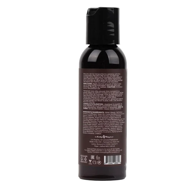 Hemp Seed Massage Lotion - Kashmir Musk (Brandy, Jasmine, Cedarwood Musk) Scented - 59 ml Bottle — image 2 of 2