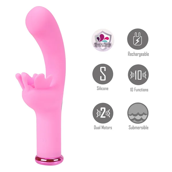Maia MYLA - Pink - Pink 15.9 cm USB Rechargeable Butterfly Vibrator — image 2 of 5