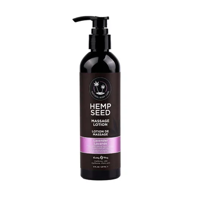 hemp seed massage lotion lavender scented 237 ml bottle