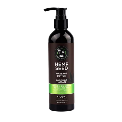 hemp seed massage lotion naked in the woods white tea ginger scented 237 ml bottle