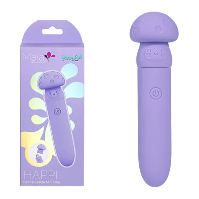 maia happi purple 111 cm usb rechargeable bullet