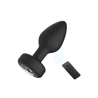 dizzy diamond remote controlled vibrating butt plug