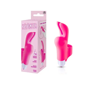hot igniter pink 12 cm usb rechargeable finger stimulator