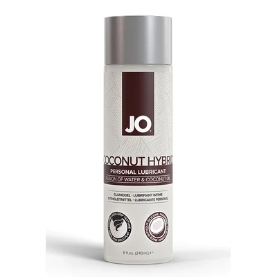 jo coconut hybrid water based lubricant with coconut oil 240ml 8oz