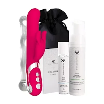 amore lina rotating rabbit vibrator essentials bundle