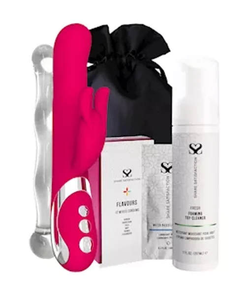 Amore Lina Rotating Rabbit Vibrator - Essentials Bundle — image 2 of 2