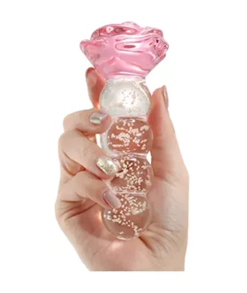 Lucent Glow In The Dark Beaded Rose Glass Massager — image 8 of 14