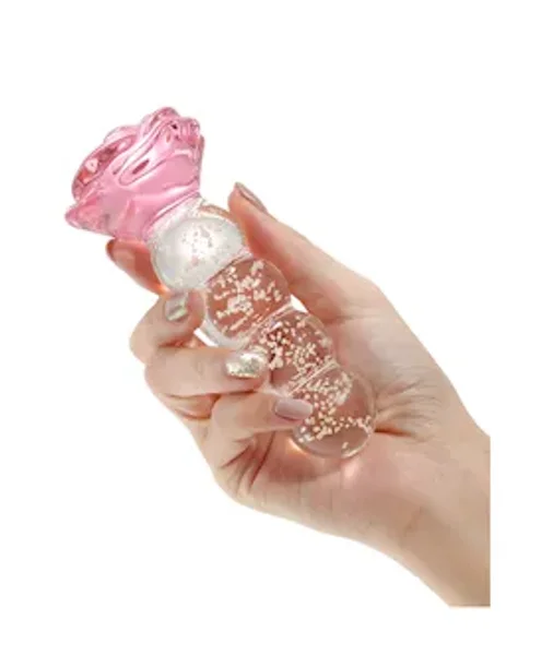 Lucent Glow In The Dark Beaded Rose Glass Massager — image 13 of 14