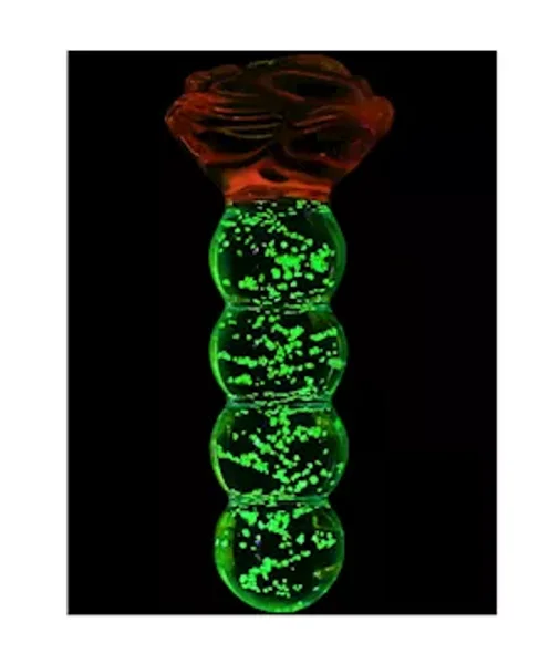 Lucent Glow In The Dark Beaded Rose Glass Massager — image 10 of 14