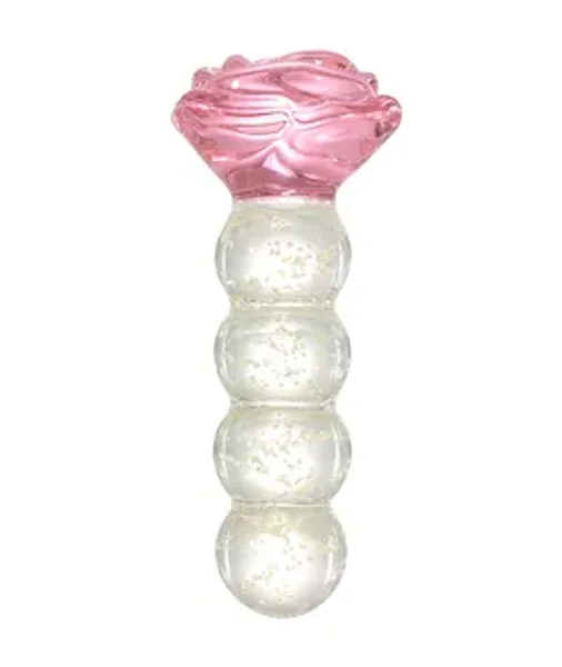 Lucent Glow In The Dark Beaded Rose Glass Massager — image 9 of 14