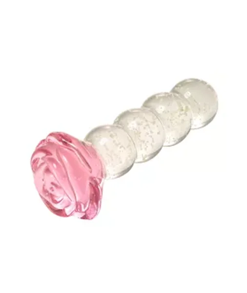 Lucent Glow In The Dark Beaded Rose Glass Massager — image 11 of 14