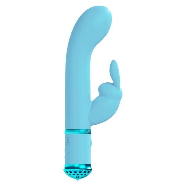 LOVELINE Belle - Blue - Blue 15.6 cm USB Rechargeable Rabbit VIbrator — image 3 of 4