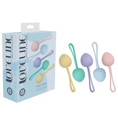 loveline pelvifit berry coloured kegel kit set of 5 sizes