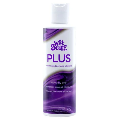 wet stuff plus 270g disk water based lubricant 270 grams bottle