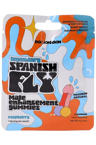 Doc Johnson Spanish Fly Raspberry Flavoured Male Enhancement Gummies — image 3 of 3