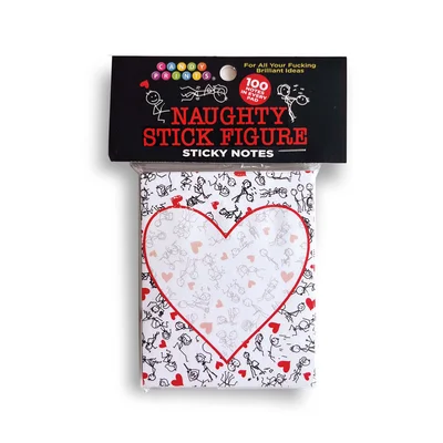 naughty stick figure sticky notes novelty sticky notes 100 pack