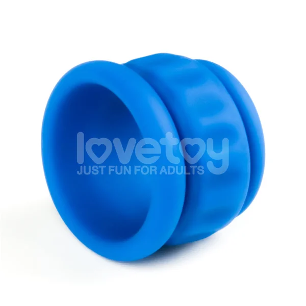 Pinnacle Pro Twin Flex - Blue Cock & Balls Rings — image 5 of 9